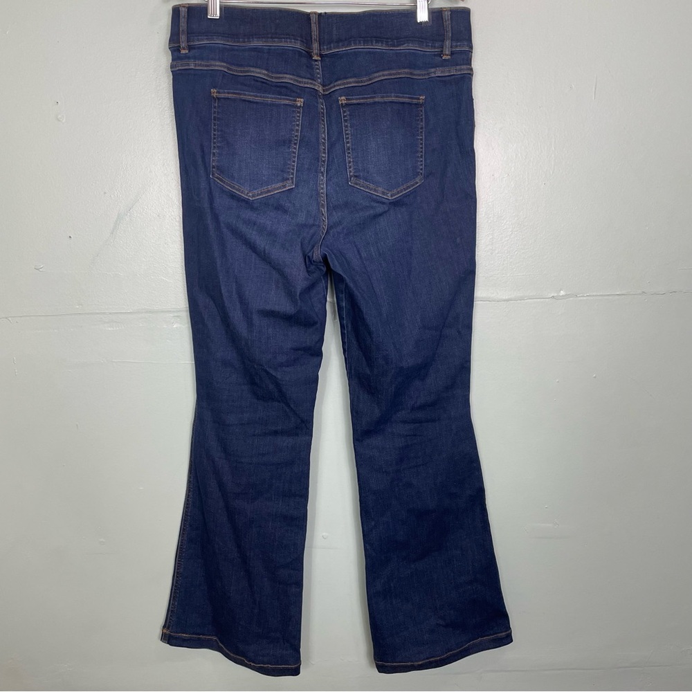 Spanx Flare Jeans Women’s 1X Style 20327R Midnight‎ Blue - Picture 9 of 11